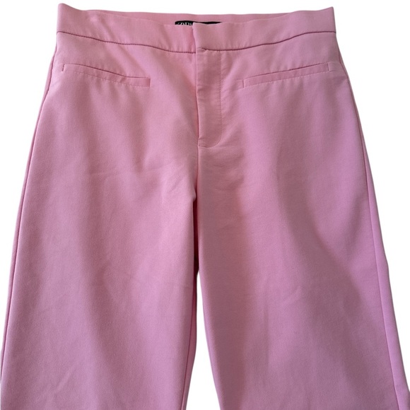 Zara Mini Flare Trousers Pants in Bubble Gum Pink - Picture 4 of 10